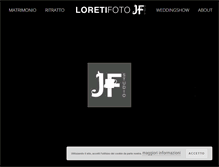 Tablet Screenshot of loretifoto.it